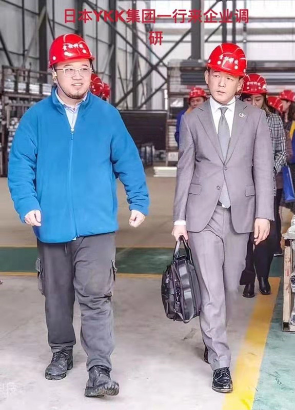 日本YKK集團(tuán)一行來(lái)企業(yè)調(diào)研